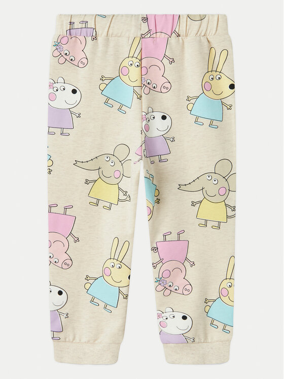 NAME IT NAME IT Spodnie dresowe Fira Peppa 13240633 Beżowy Regular Fit