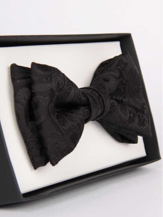 ELSNER ELSNER Papillon BUTTERFLY Z JEDWABNEGO ŻAKARDU A5254 Nero