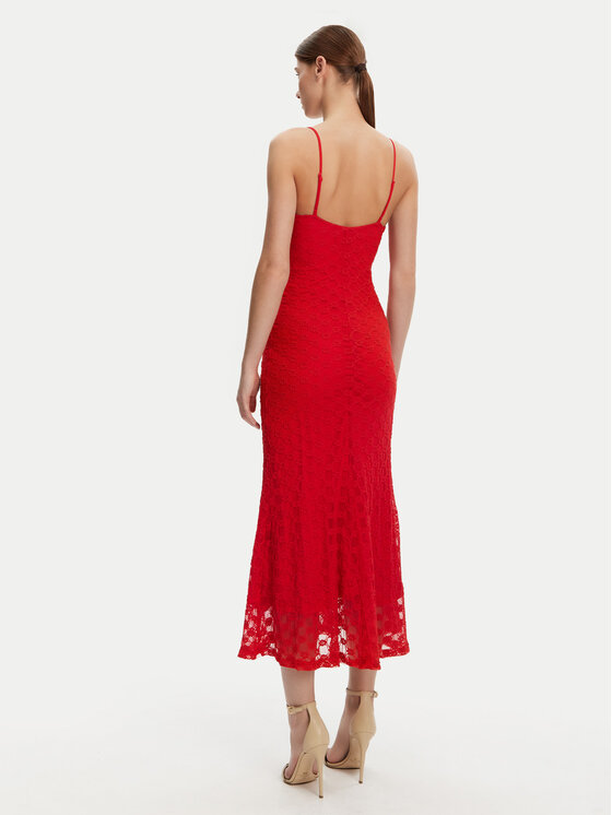 BARDOT BARDOT Sukienka koktajlowa 57998DB1 Czerwony Regular Fit