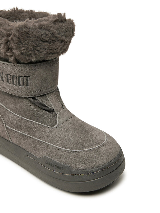 Moon Boot Moon Boot Śniegowce Junior Park Dtrap Boot Suede 80D3440040 Szary