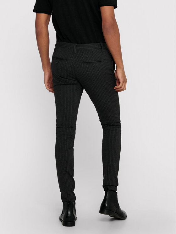 Only & Sons Only & Sons Chinosy Mark 22013727 Szary Slim Fit