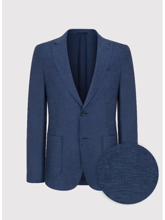Pako Lorente Pako Lorente Marynarka P25SF-3X-005 Granatowy Slim Fit