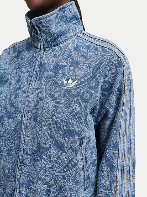 adidas adidas Kurtka jeansowa Liberty London Firebird Denim Tracktop KR6674 Niebieski Regular Fit