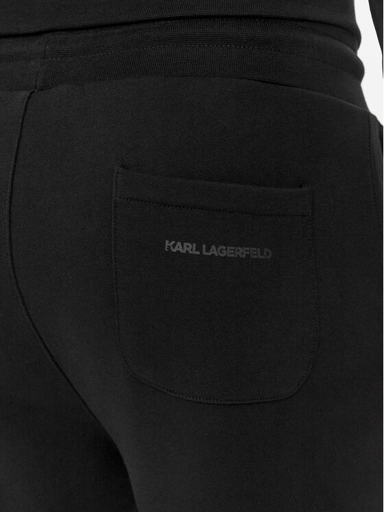KARL LAGERFELD KARL LAGERFELD Teplákové kalhoty 705433 542941 Černá Regular Fit
