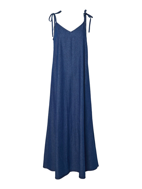Pieces Pieces Vestito di jeans Tenim 17157940 Blu scuro Loose Fit