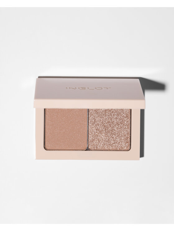 INGLOT INGLOT Kasetka Flexi Freedom System z lusterkiem Paleta cieni do powiek Beżowa
