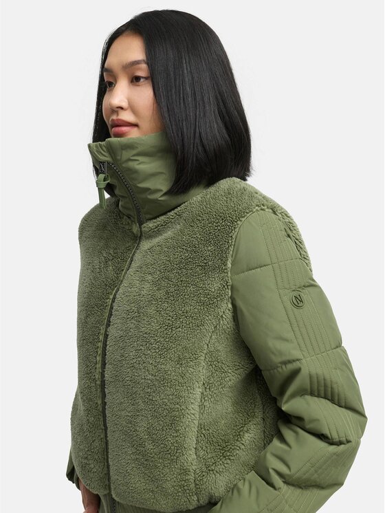 Navahoo Navahoo Kurtka zimowa Teddyzone Zielony Regular Fit