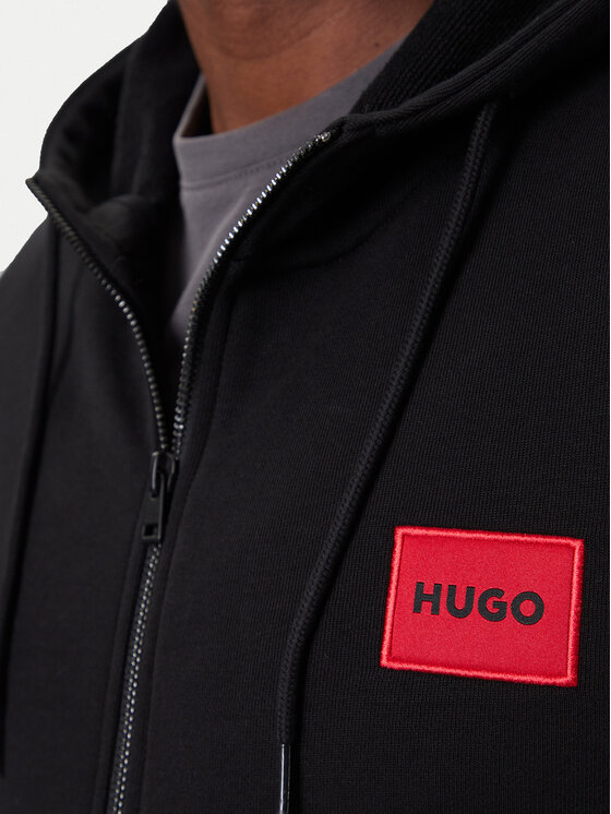 HUGO Hugo Majica dugih rukava Daple212 50447972 Crna Regular Fit