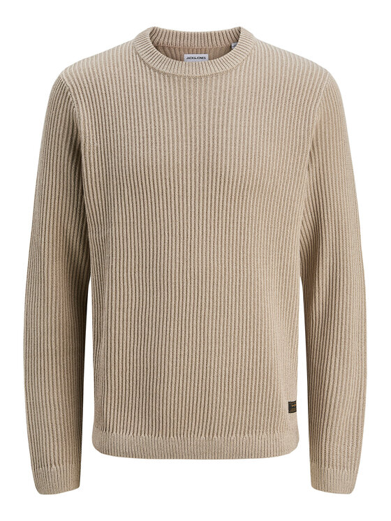 Jack&Jones Jack&Jones Πουλόβερ Dover 12278816 Μπεζ Regular Fit