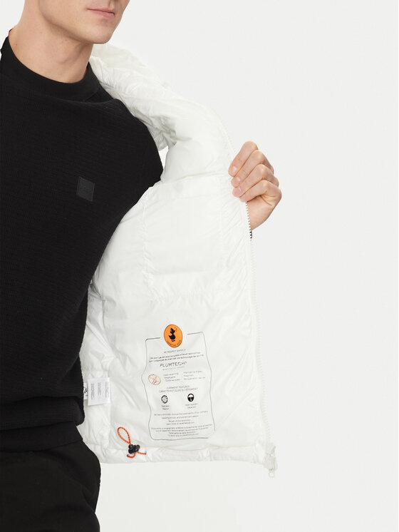 Save The Duck Save The Duck Елек D80296M LUCK19 Бял Regular Fit