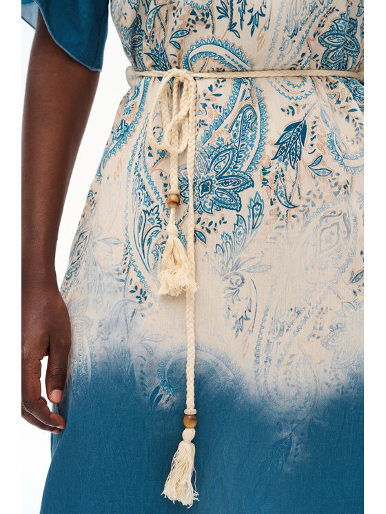 blue shadow blue shadow Sukienka codzienna Malajka Niebieski Regular Fit