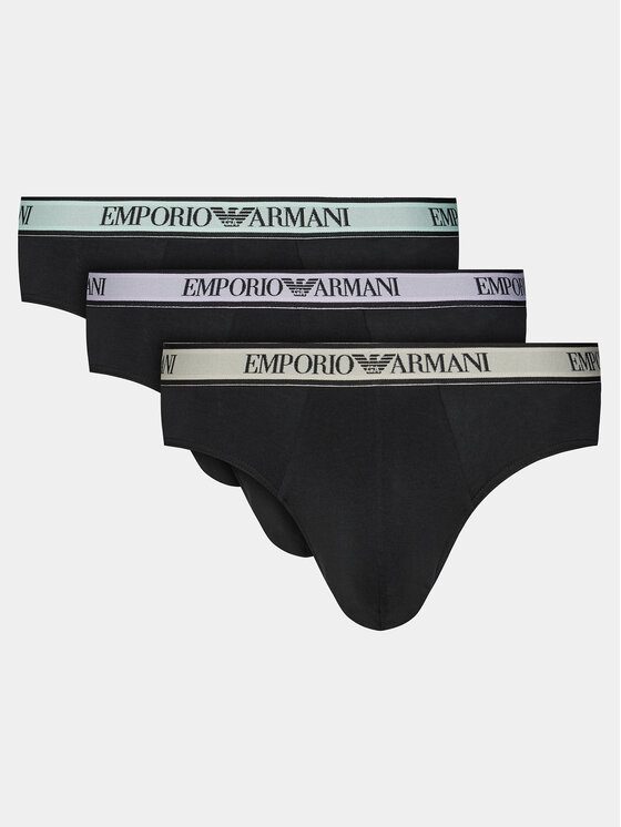 Emporio Armani Underwear Set 3 Sponjic 111734 4R717 50620 Črna