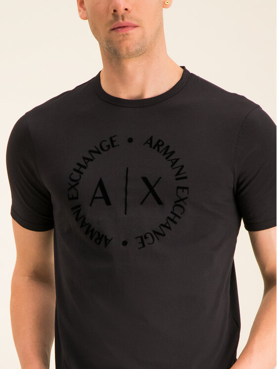 Armani Exchange Armani Exchange T-Shirt 8NZTCD Z8H4Z 1200 Schwarz Regular Fit