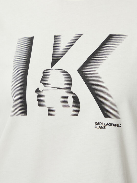 KARL LAGERFELD KARL LAGERFELD T-särk B4W17003 Kreemjas Regular Fit