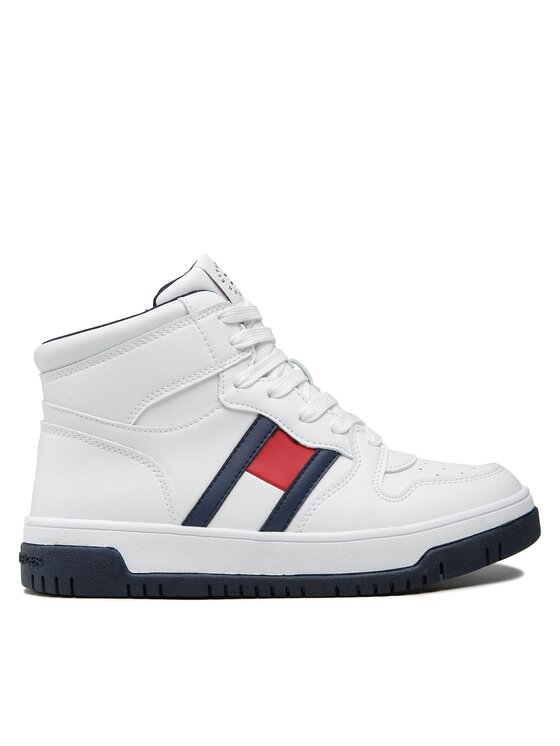 Tommy Hilfiger Sneakers High Top Lace-Up Sneaker T3B9-32485-1351 S Weiß ...