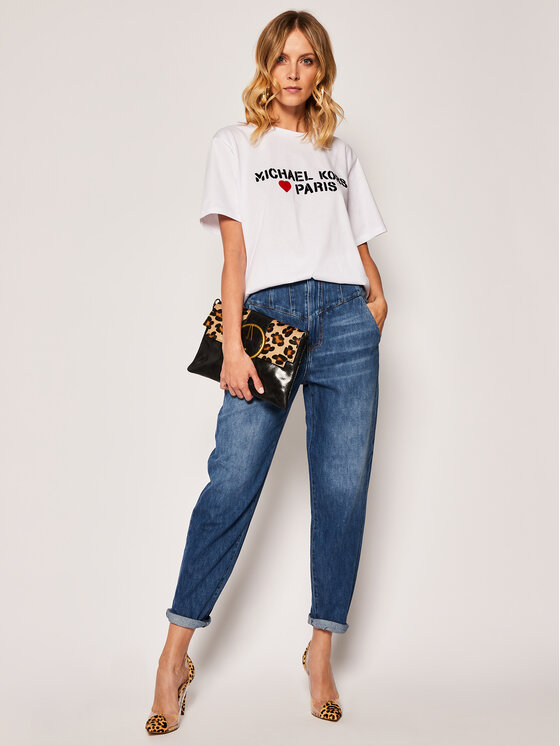 MICHAEL Michael Kors MICHAEL Michael Kors T-Shirt Love Paris MS05MK097J Λευκό Regular Fit