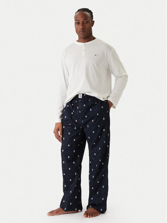Tommy Hilfiger Tommy Hilfiger Pizsama UM0UM03592 Ekru Regular Fit