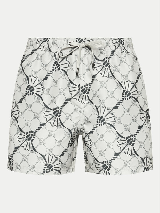 JOOP! JOOP! Plaukimo šortai Babados 30041400 Écru Regular Fit