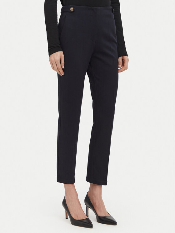 Liu Jo Liu Jo Текстилни панталони WF6333 J3976 Тъмносин Slim Fit