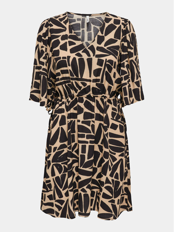 ONLY ONLY Kasdieninė suknelė Davina 15318837 Smėlio Regular Fit