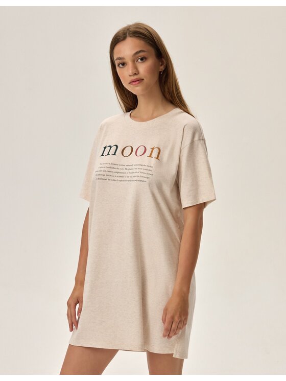 Henderson Henderson Koszula nocna 42707 Beżowy Regular Fit