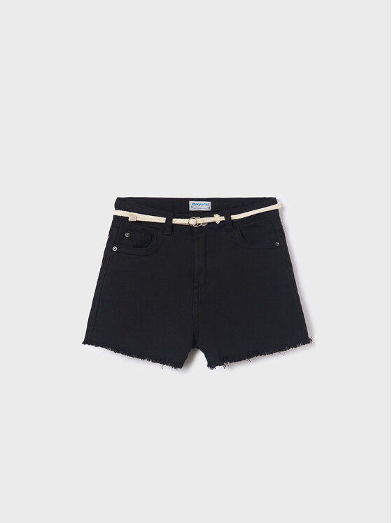 Mayoral Mayoral Шорти от плат 275 Черен Regular Fit