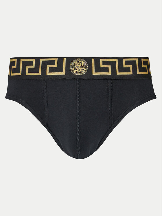 Versace Versace 2er-Set Slips AU10180 1A10011 Schwarz