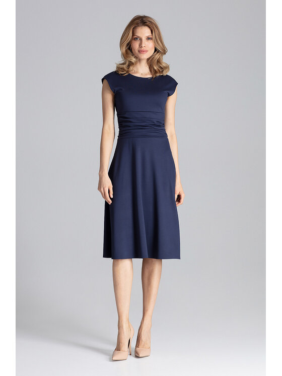 FIGL FIGL Sukienka codzienna M660 Granatowy Regular Fit