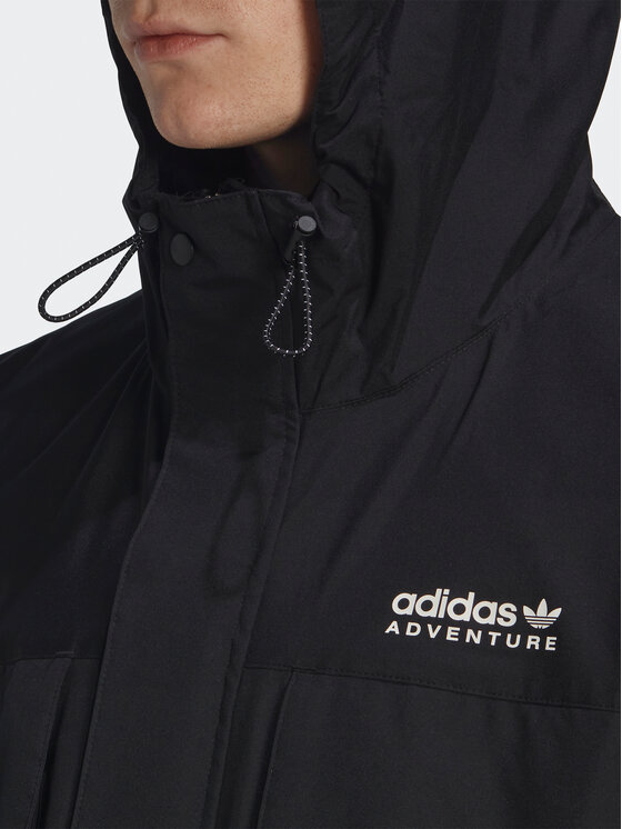 adidas adidas Prijelazna jakna Adventure HK4996 Crna Loose Fit