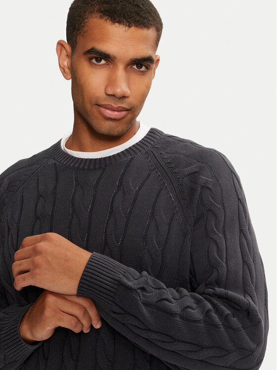 Pepe Jeans Pepe Jeans Sweter Camdem PM702455 Granatowy Regular Fit