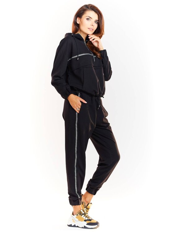 Infinite You Infinite You Mikina M228 Černá Basic Fit