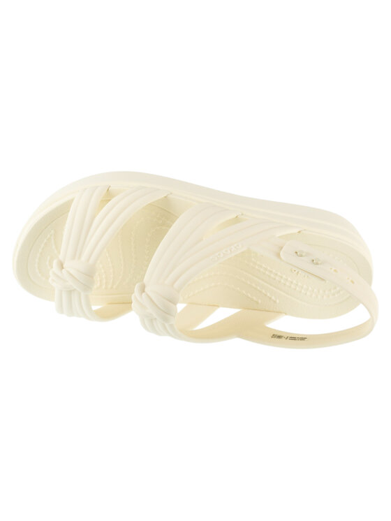 Crocs Crocs Sandali Brooklyn Knot Low Wedge Sandal Beige