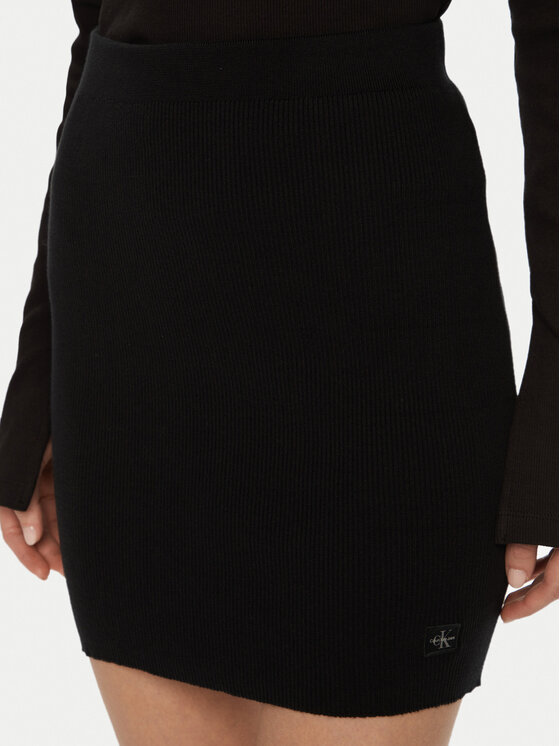 Calvin Klein Jeans Calvin Klein Jeans Puzdrová sukňa J20J224865 Čierna Slim Fit