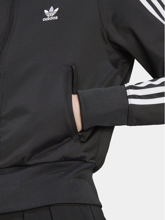 adidas adidas Bluză adicolor Classics Firebird IL8764 Negru Regular Fit