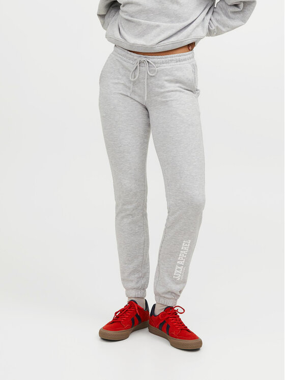 JJXX JJXX Teplákové kalhoty Riley 12250114 Šedá Slim Fit