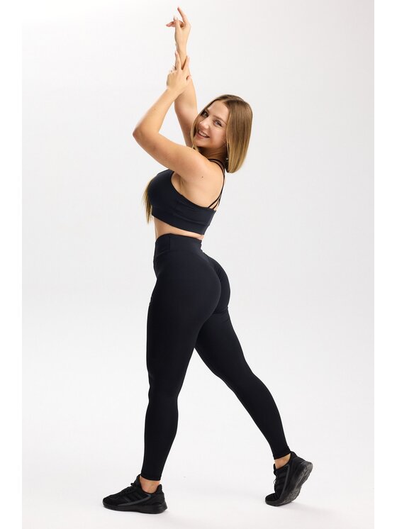 ROUGH RADICAL ROUGH RADICAL Legginsy PURE FLOW LONG Czarny Slim Fit