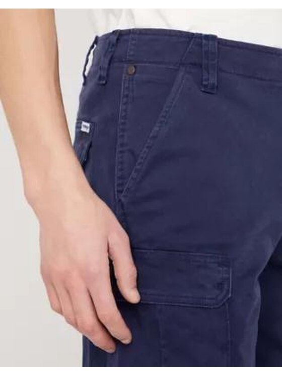 Wrangler Wrangler Pantaloncini di tessuto CASEY CHINO SHORTS Blu Regular Fit