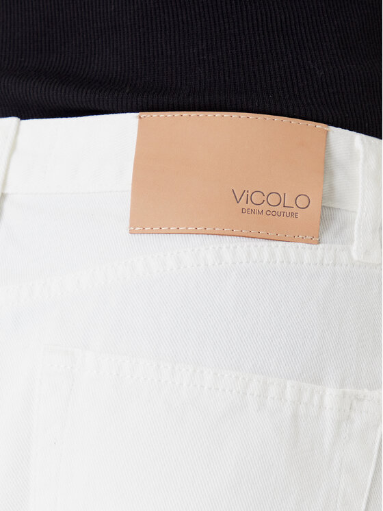 ViCOLO ViCOLO Jeans suknja DD5101 Bijela Regular Fit