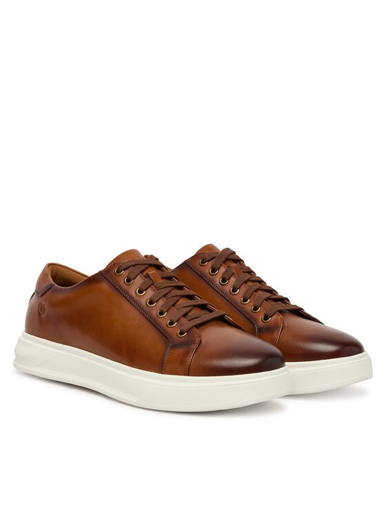 Clarks Clarks Sneakersy Goswell Tie 26186561 Hnědá