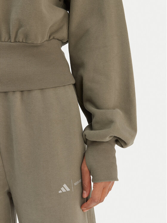 adidas adidas Bluza JM1101 Zielony Loose Fit