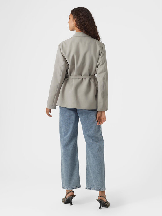 Vero Moda Vero Moda Marynarka Claudia 10301445 Szary Oversize