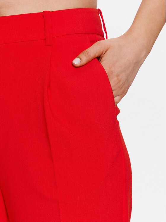 Bruuns Bazaar Bruuns Bazaar Spodnie materiałowe Cindysus BBW2595 Czerwony Slim Fit