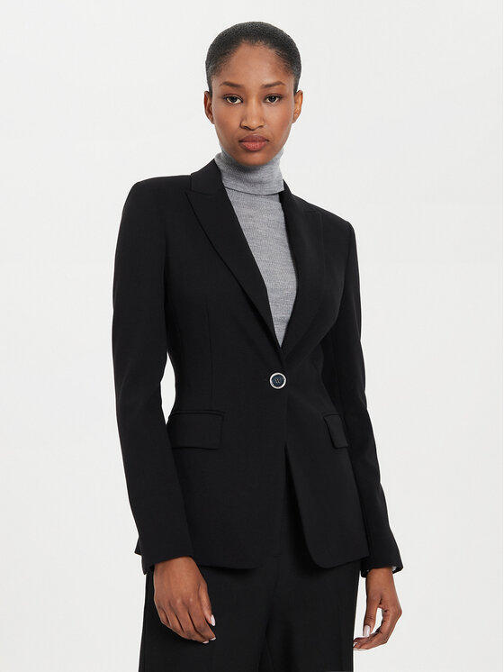 PINKO Pinko Σακάκι Signum 100254 A24C Μαύρο Regular Fit