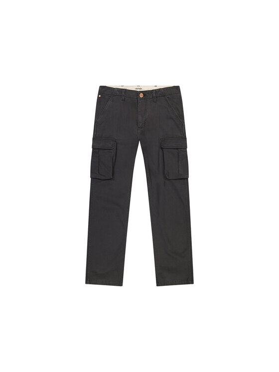 Wrangler Wrangler Spodnie materiałowe CASEY JONES CARGO Czarny Regular Fit