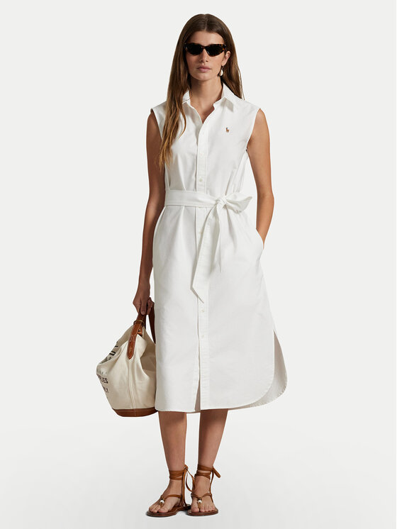 Női Ing ruha Polo Ralph Lauren, Méret: 14, Fehér, 211965853001