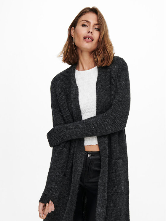 ONLY ONLY Кардиган 15179815 Сив Regular Fit