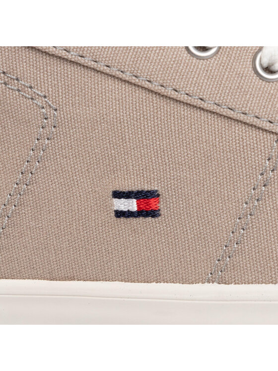 Tommy Hilfiger Tommy Hilfiger Teniszcipő Iconic Long Lace Sneaker FM0FM01536AEP Bézs