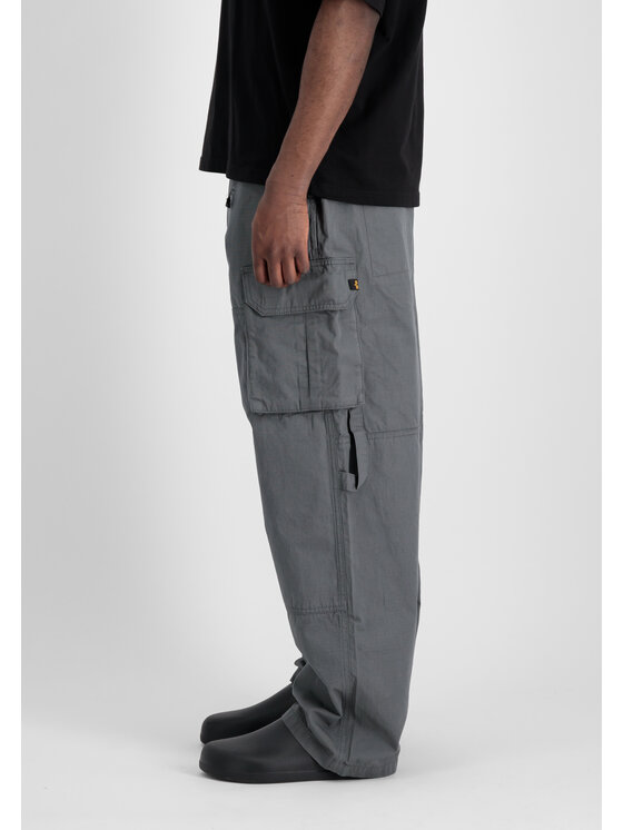 Alpha Industries Alpha Industries Spodnie cargo Ripstop Patchwork Pant Szary Relaxed Fit