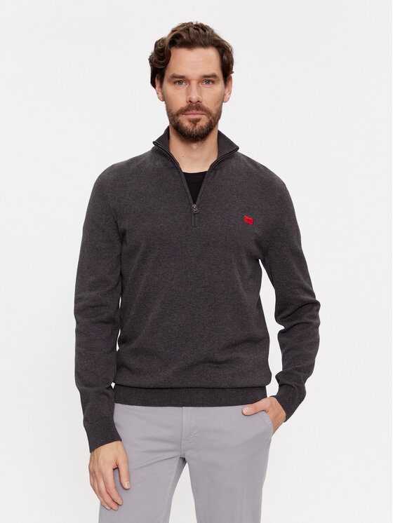 HUGO SAN QUINTUS - Trui - medium grey/grijs