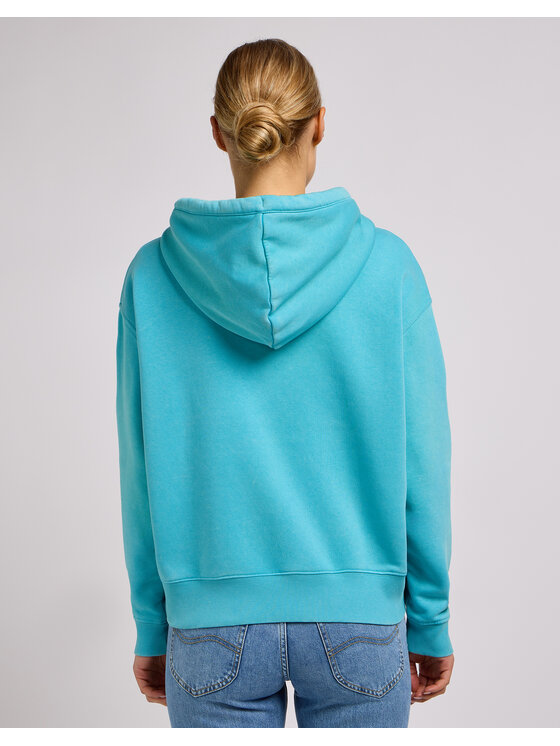 Lee Lee Felpa ESSENTIAL HOODIE 112350245 Blu Regular Fit